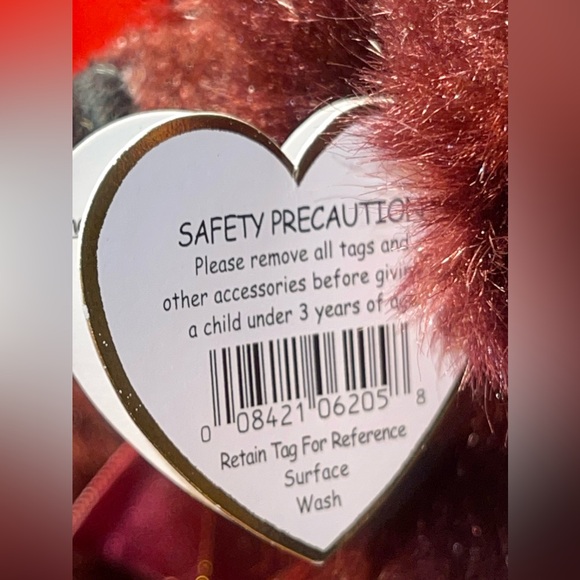 Ty Attic Treasures Beargundy the Bear. - Picture 8 of 10